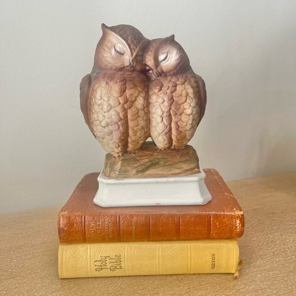 Vintage Owl Music Box